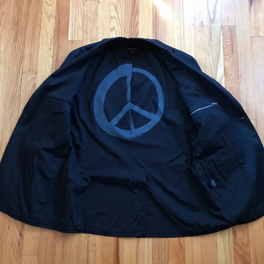 John Varvatos Classic Black Blazer 40